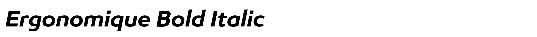 Ergonomique Bold Italic image